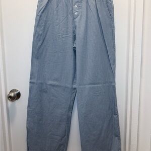 Boxer pants blue and white striped